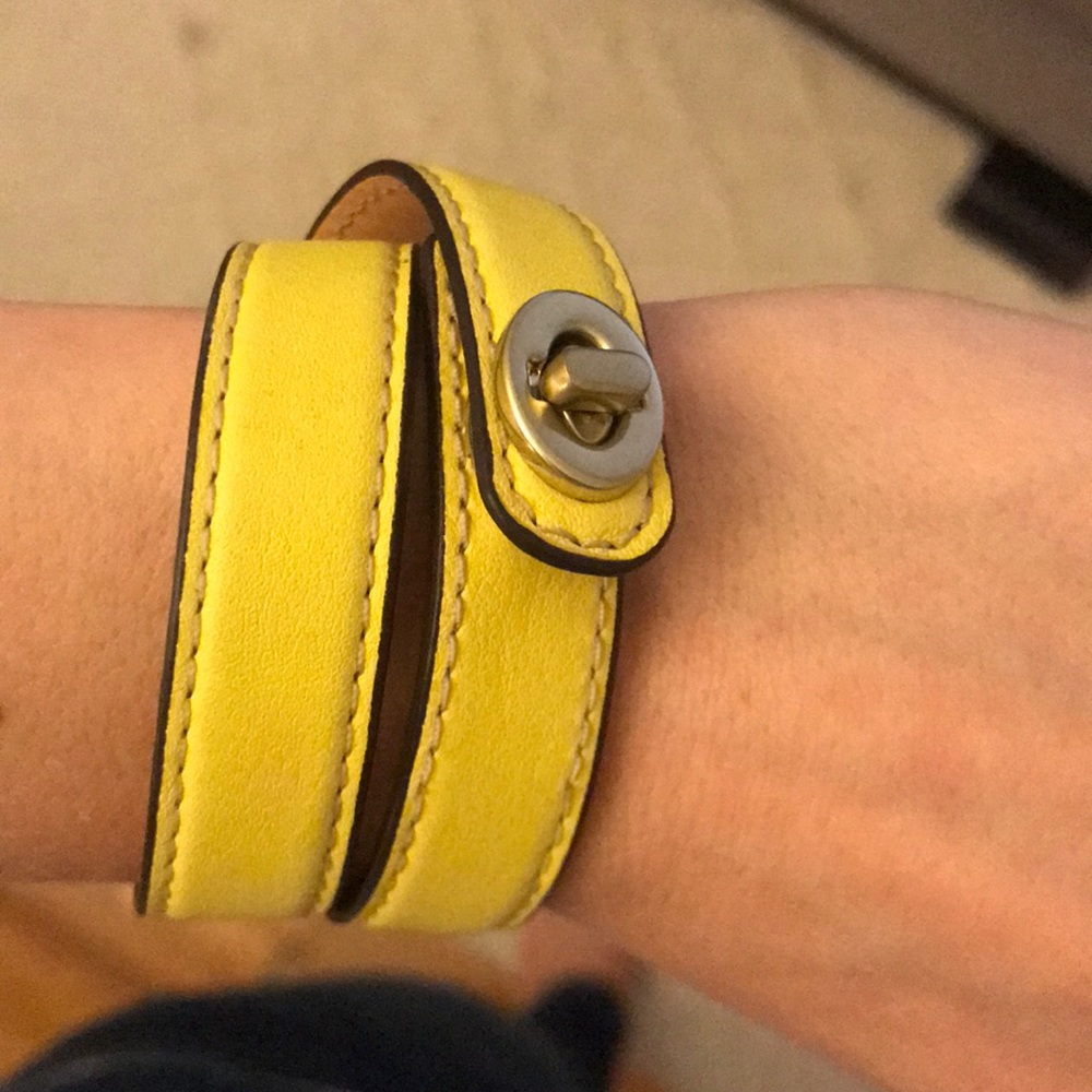 NEW Coach leather double wrap bracket